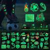 10Pcs/set Glowing Luminous Tattoo Sticker Soccer Cartoon Soccer Tattoo  Face Wrist