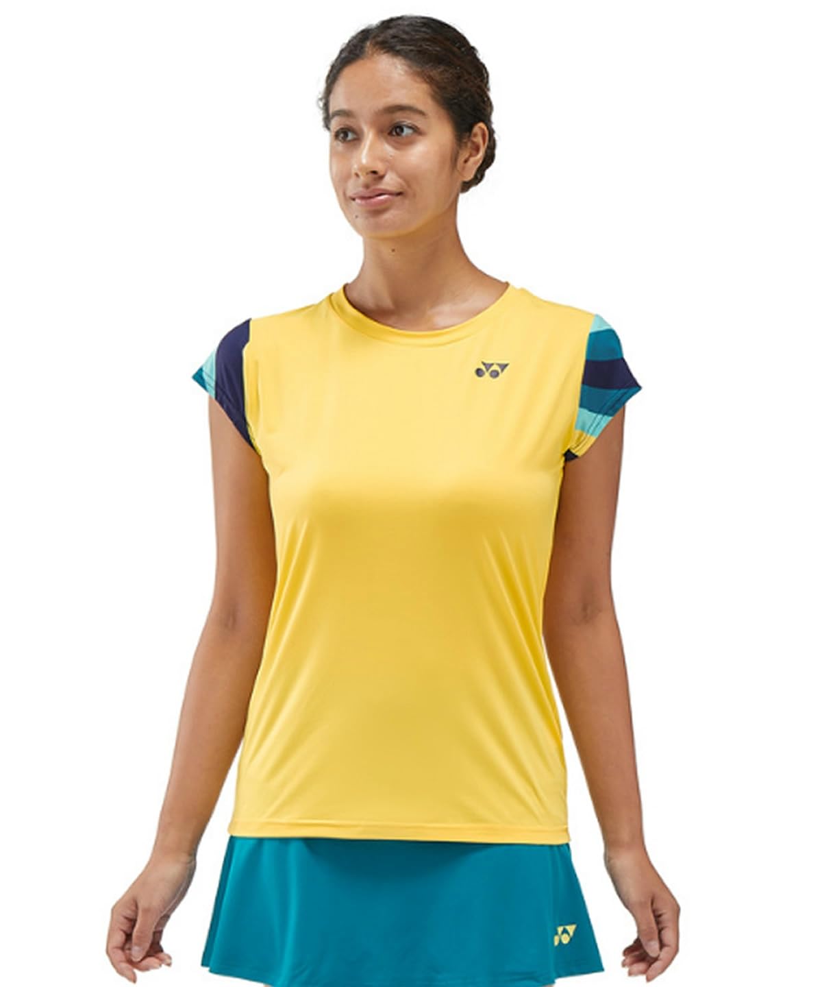 

Yonex Short Sleeve Game Soft Yellow Women s Shirt, (280)