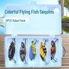 Yu Wang 3D Printed Flying Fish VIB Bass & Catfish Lure with Metal Sequins