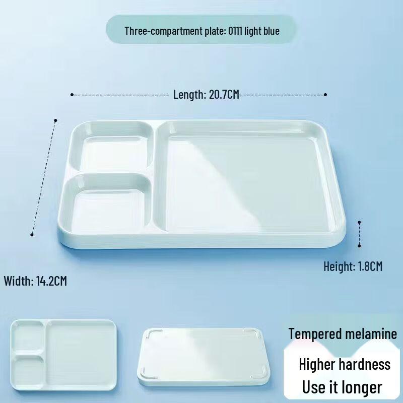 Melamine Divided Dipping Sauce Plate for BBQ