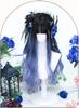 Lolita Wig, GAL Style, Semi-long Wig, Perm, Harajuku Style, Dreamy, Dark, Cute, Cosplay, Party, Lolita Style, Everyday Wig, Black, Blue, Gradient Wig