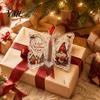 Acrylic Hanging Money Capsule Christmas Holder Ornament, Cash Decor with Vintage Tree Decoration Slot Butterfly Print, Holiday Party Supplies