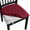 Elegant Jacquard Stretchable Stool Chair Cover Elegant Seats Slipcover for Kitchen and Banquets Seating