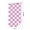 Checkerboard Wallpaper Powder Pink and White for Living Room and Bedroom 50x1000