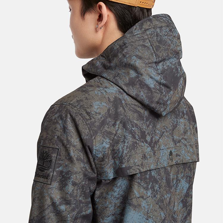 Timberland Outdoor Casual Waterproof Jacket Camouflage Mountain Print Men Jacket A2MMN-DX0