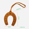 10 Cores Mulheres e Meninas Couro PU Casco de Cavalo Ferradura Chaveiro Porta Bolsa Amuleto Acessórios de Bolsa para Bolsas