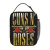 Guns N Roses Band Lunch Bag Retro Lunch Box School Portable Thermal Lunch Bags Graphic Cooler Bag