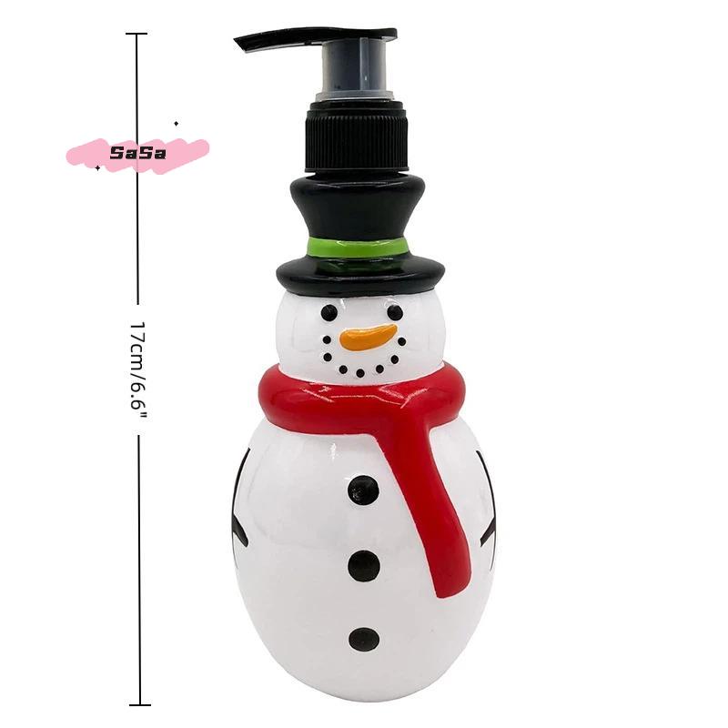 S-1Pc Gift Series - Household 350ml Hand Dispensing Bottle - Series Christmas Snowman Dispensing Bottle Christmas Gifts