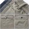 Cargo Shorts Large Size Mens Cotton Five Point Pants Below Knee Short Pants Relaxed Fit Men Work Shorts Sports Casual Shorts 4xl