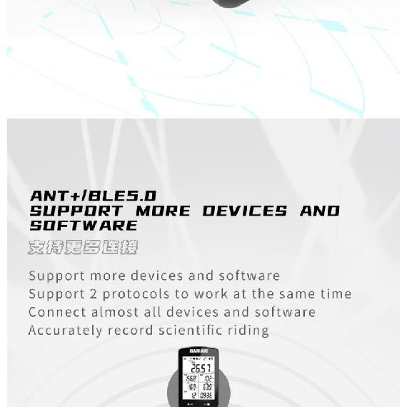 Black Bird Heart Rate Cadence Sensor Speed Speedometer ANT+ Bluetooth 5.0 Compatible with Garmin IGP Bryton Bike Computer