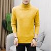 Sheath Slim Fit Men Sweater Knitted Pullovers Turtleneck Jumpers Solid Long Sleeve Slim Fit Basics Casual Standard Wool