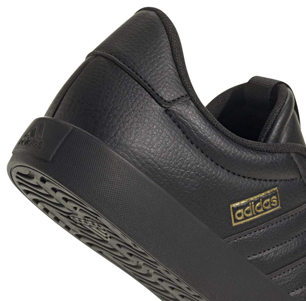 Adidas VL Court Unisex Core Metallic Size 3.0 Sneakers, Adult, NJI58, Black/Core Black/Gold (JI1441), 23.5cm