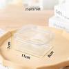 Rectangle Plastic Cake Box with Lid 50Packs Transparent Cake Cups Tiramisu Dessert Cake Packaging Box with Lid Wedding Party
