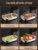 ZISIZ Stainless Steel Rectangular Roasting & Serving Tray