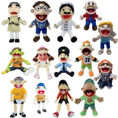 Marionetas Jeffy de 60 cm Marionetas de mano Jeffy Sml Marionetas Jeffy Familia Marionetas de mano Jeffy Zombie Boy Reales Juguete suave Marionetas de peluche Feebee