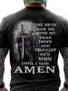 Men's Until I Said Amen Print Tee Casual Short Sleeve Spring Summer Fall Gift T-Shirt