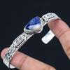 Gift For Her 925 Sterling Silver Natural Sodalite Gemstone Bangle Adjustable