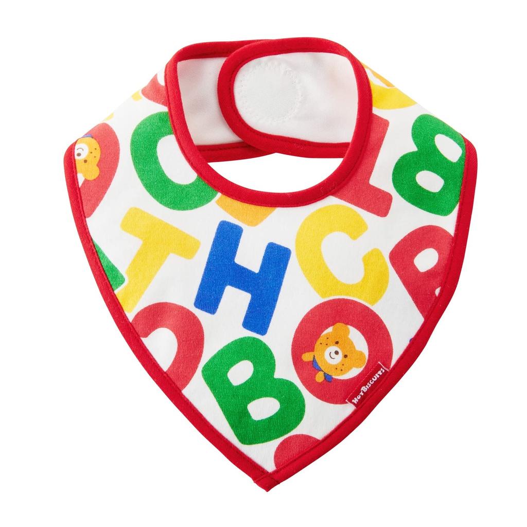Miki House Hot Biscuits Bib for Boys and One Size Fits All Girls, Multicolor, (70-2980-495)