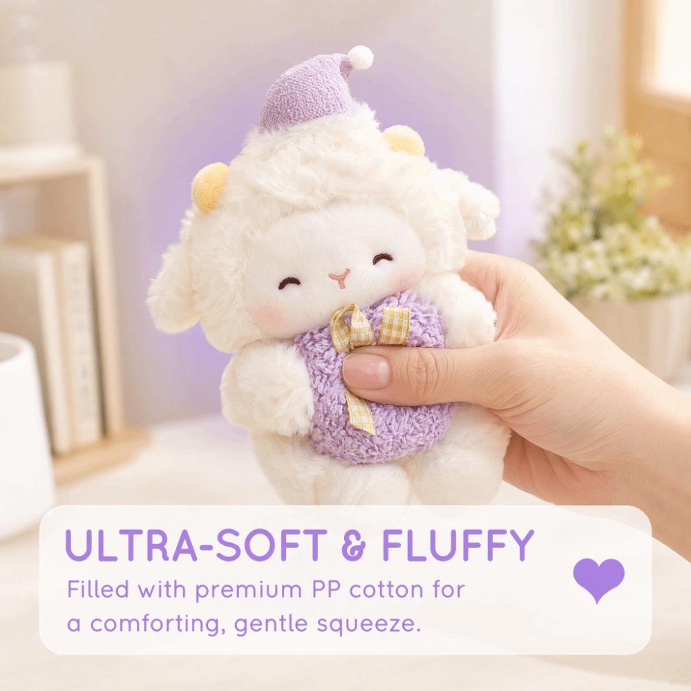 Plush Lamb Doll PP Cotton Lamb Keychain Ornament Sweet Bag Pendant Charm  Backpack Hanging Decor