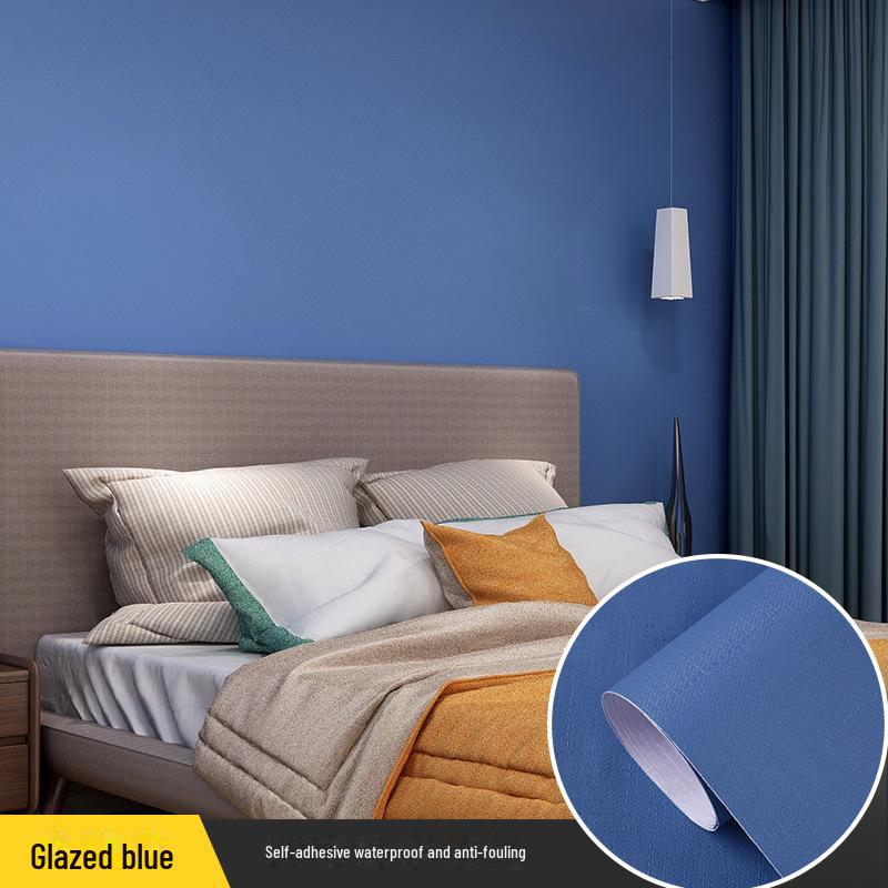 Self-Adhesive Solid Color PVC Wallpaper for Bedroom and Home Décor