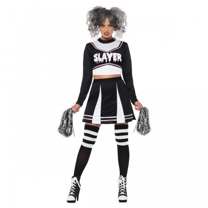 Fever Womens/Ladies Gothic Cheerleader Costume