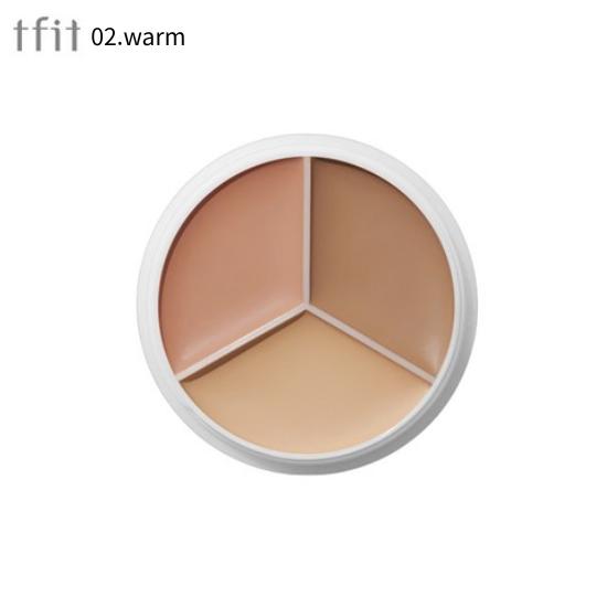 TFIT Cover Up Pro Concealer – 02 Warm (Deep Beige / Natural Beige / Peach Beige)15g