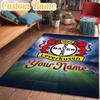Custom Name Bayer Leverkusen Crest Rug Office Rug Chair Mat Non Slip Carpet Rugs for Bedrooms Dining Room Living Room Home Decor Gifts