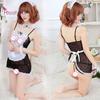 Lace Lingerie Sexy Hot Erotic Lace Headband Babydoll Sleepwear G-String Dress Apron Collar Cosplay Maid Costume