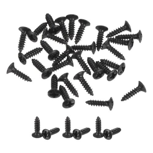 

uxcell 25pcs 3mm Electric Guitar Bass Pickguard Screws for SQ, ST, and TL Guitars, Black