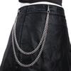 Cross-Border Double-Layer Punk Hip-Hop Waist Chain for Men