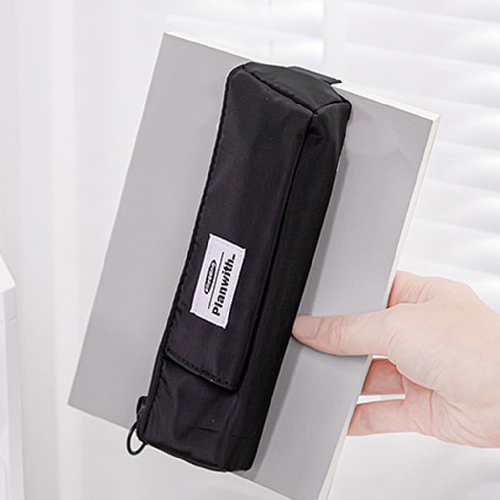 Pencil Bag with Adjustable Elastic Band Pencil Case Pen Holder Makeup Bag Journal Pen Bag School Office Supplies