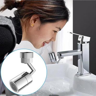 720° Rotating Faucet Extension - Universal - Splash-proof - Silver and White