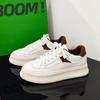 2025 Harajuku Style Thick-Soled White Sneakers for Men - Casual Sport Ulzzang