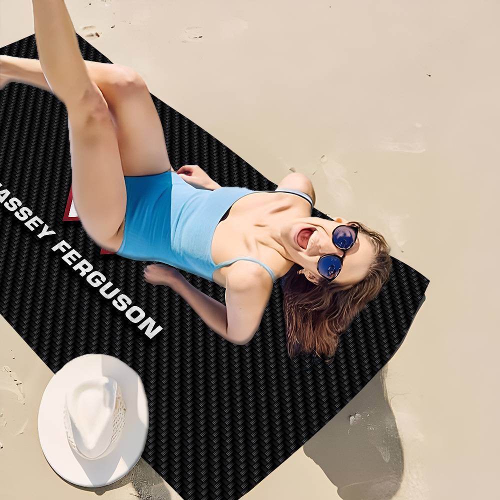 M-Massey F-Ferguson Microfiber Beach Towel Absorbent Quick Dry Soft Yoga Swimming Resort Mountain Climbing Towel