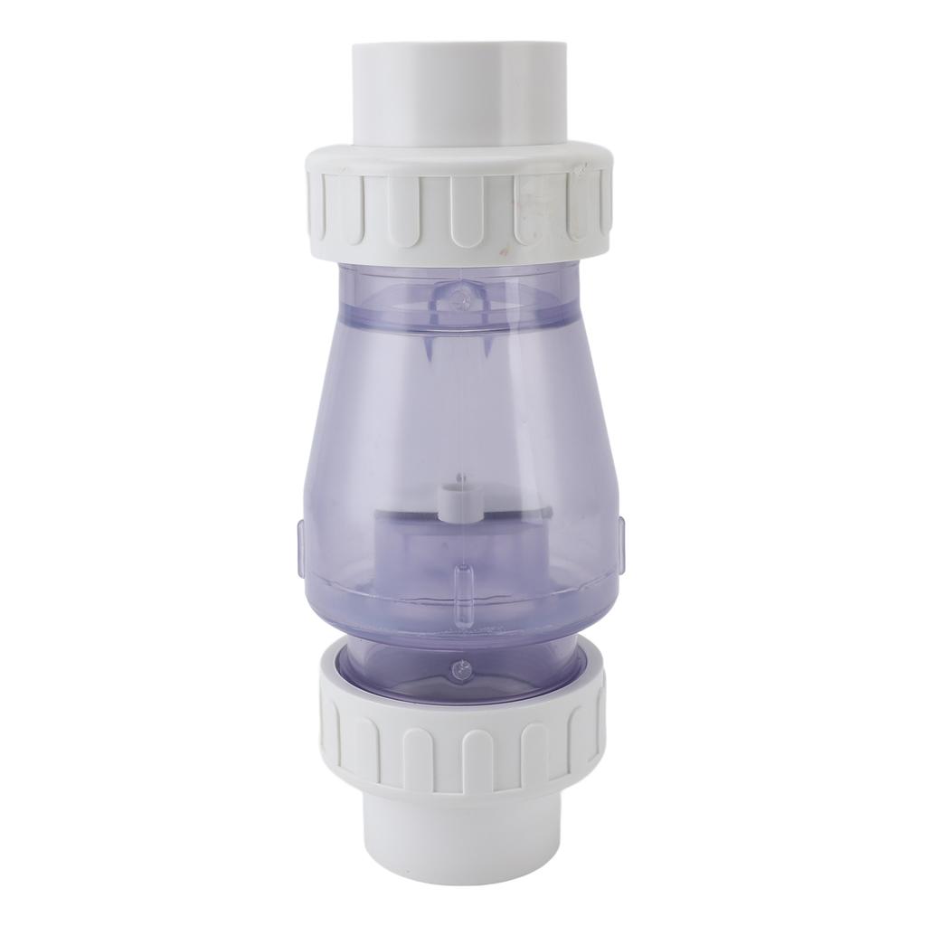 2 Inch Check Valve Transparent Pool Accessories Replacement Check Valve Prevent Backflow