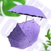 Water-Activated Blooming Dual-Use Black Glue Anti-UV Folding Sun Umbrella