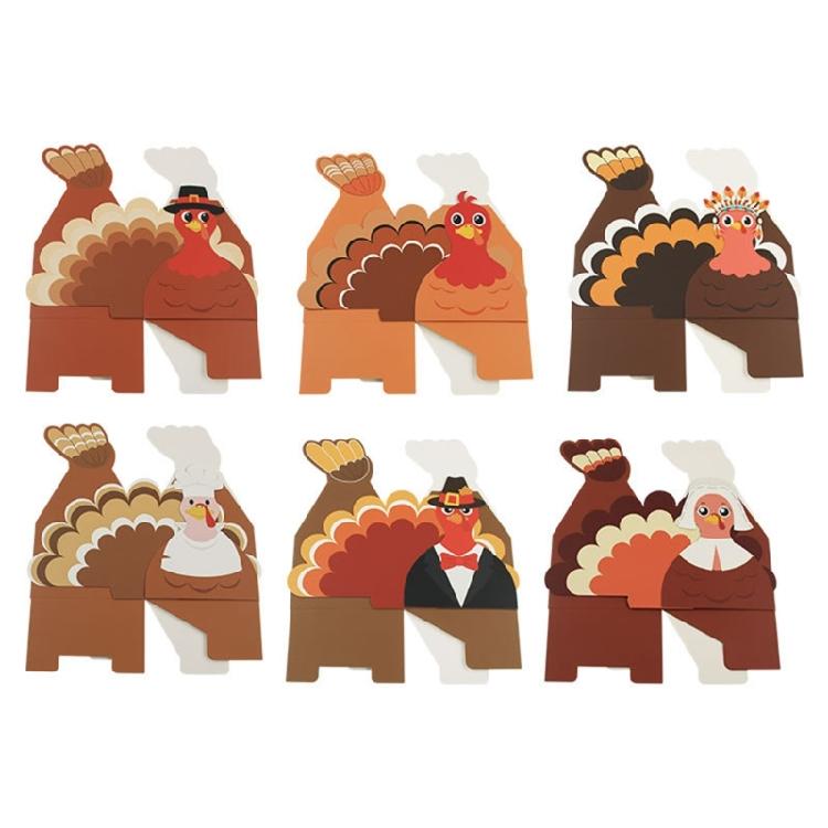 Bulk Thanksgiving Turkey Party Supplies Paper Gift Boxes For Festives Decorations And Family Activities