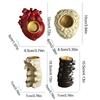 Halloween Candle Holder Decoration Heart Candle Holder Skeleton Candle Holder Brain Ghost Festival Decoration Supplies Props