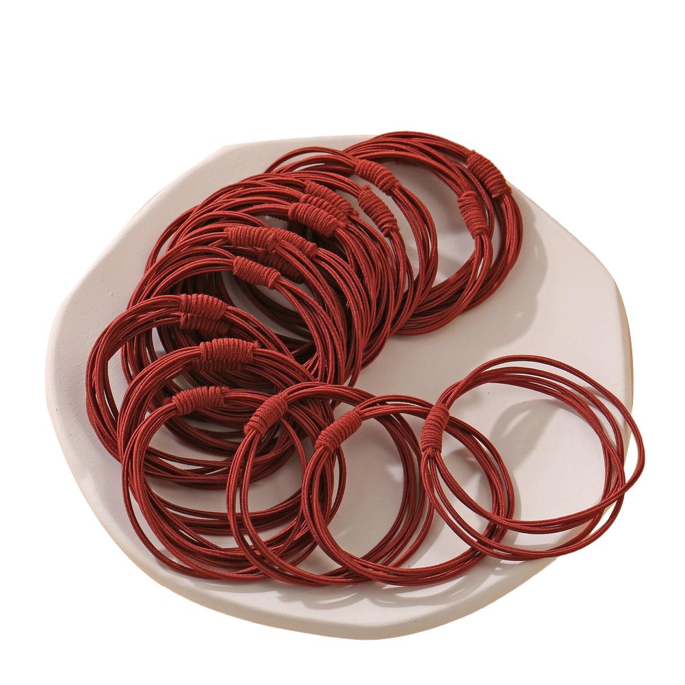 20 Piece Set Girl's Rubber Band Ins Simple Rope Tie Hair High Elastic Ring Headdress