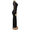 C7500 Fashionable Off-the-Shoulder Mesh Dress for Women In Europe and America - New High-End Style