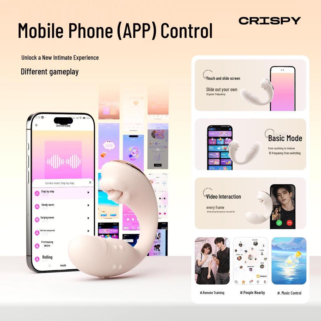 Laolusi Clitoral Stimulator: Crispy Tongue-Licking Vibrator for Women's Pleasure