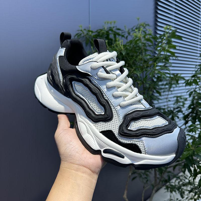Dad shoes spring and summer new breathable sneakers platform-soled retro thin net shoes trendy shoes dl