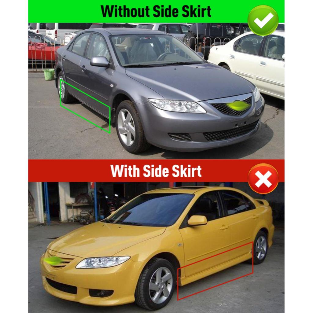 4PCS Car Mud Flaps Splash Guards Mudguards Car Mud Flaps Compatible with Mazda 6 Sedan 2002 2003 2004 2005 2006 2007 2008