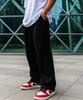 LEADEN One-Pleat Semi-Wide Training Pants [Black] (Renew)