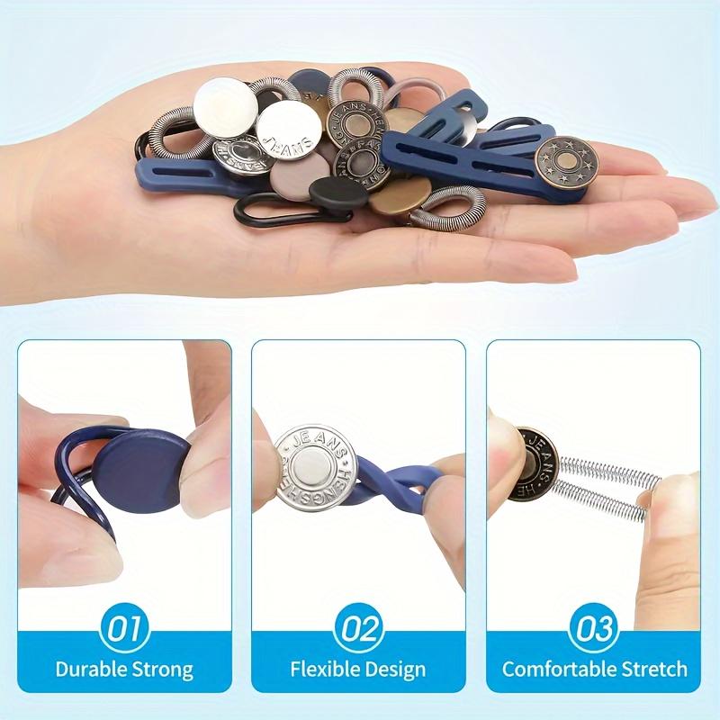 22pcs of Denim Button Extenders Adjustable Waist Extenders for Pants Suitable for Both Men And Women Available in Various Colors