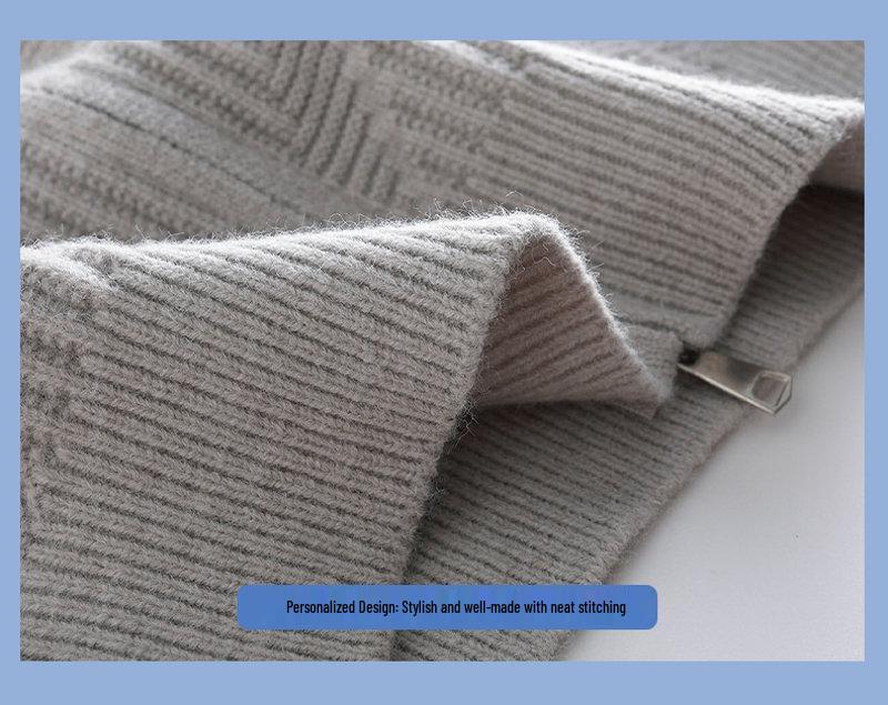 Autumn 2023 Men's Stand-Up Collar Knit Cardigan