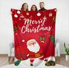 Red Santa Claus Christmas Gift Print Throw Blanket,living Room,family Lounge Christmas Celebration,anniversary Present