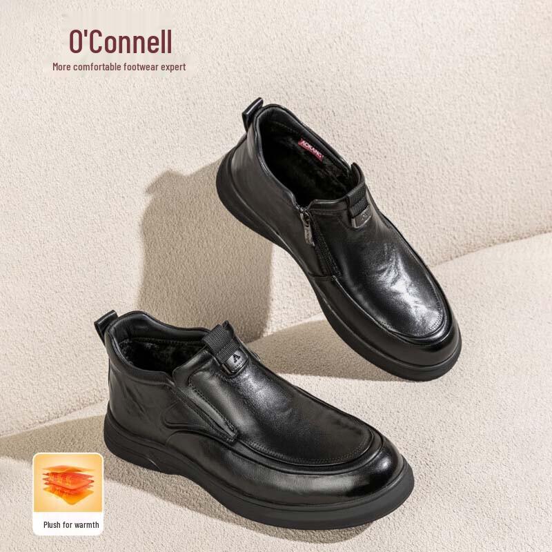Aokang Men s Winter Warm Casual Leather Shoes 41