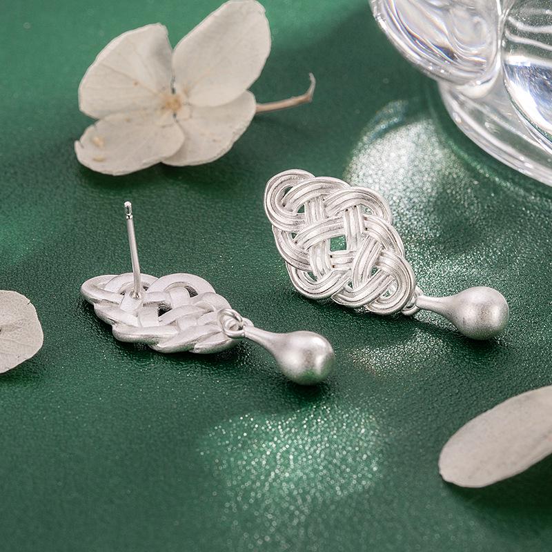 2026 Новые этнические ручной работы ретро серебряные серьги-капли для женщин Copper