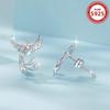Exquisite Silver Phoenix Stud Earrings: Stylish, Luxurious, and Elegant Design